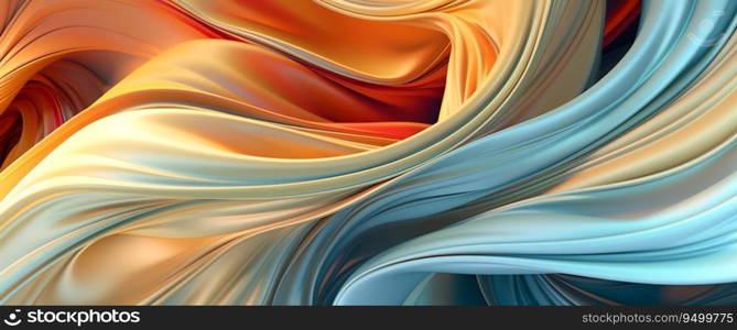 AI generated illustration of colorful and dynamic abstract background with silk pattern