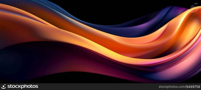 AI generated illustration of colorful and dynamic abstract background with swirling pattern