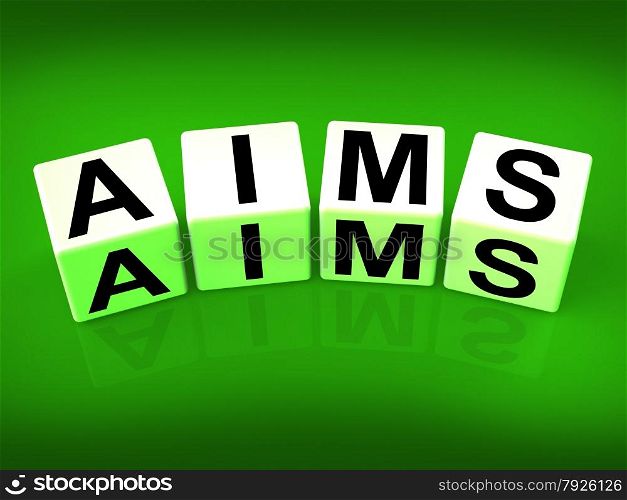 Aims Blocks Meaning Purpose Targets and Goals