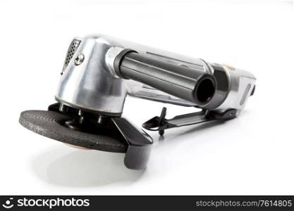 air angle grinder on white background