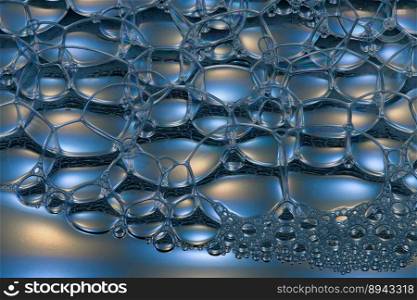 air bubbles blow water