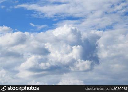 air clouds cumulus cloudscape
