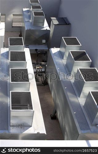 air conditioner industrial gray silver machine