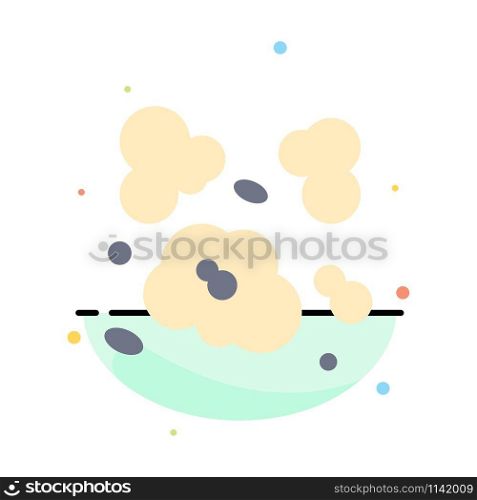 Air, Dust, Environment, Pollution Abstract Flat Color Icon Template