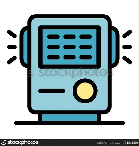 Air filtration device icon. Outline air filtration device vector icon color flat isolated. Air filtration device icon color outline vector