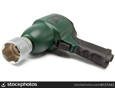 air impact wrench on white background