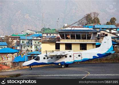 aircraft in Lukla airport