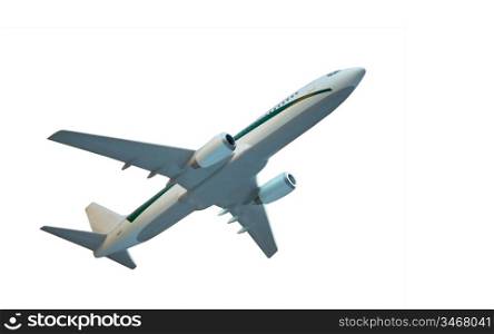 aircraft model isolated, clipping path included