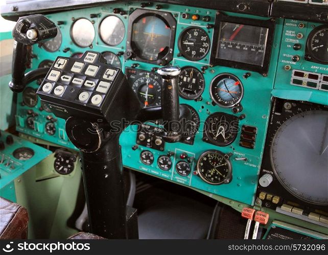 Airplane Cockpit Tu-144.