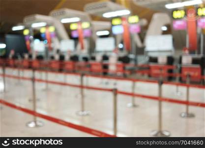 Airport abstract blurred interior background