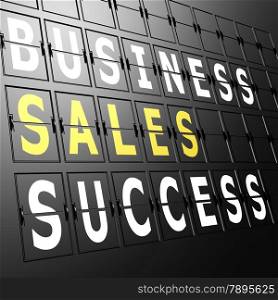 Airport display business sales success