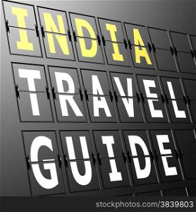 Airport display India travel guide
