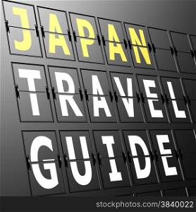 Airport display Japan travel guide