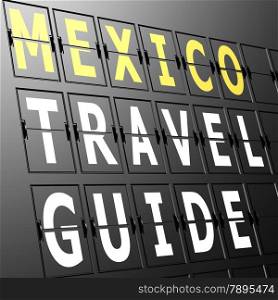 Airport display Mexico travel guide