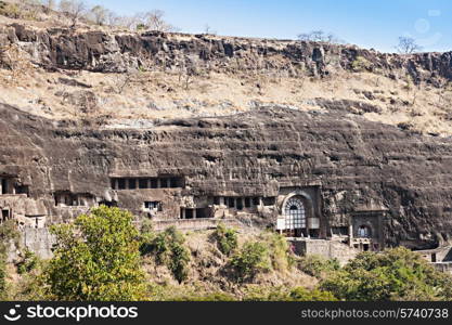 Ajanta caves near Aurangabad, Maharashtra state in India