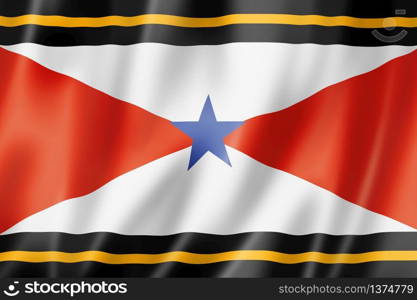 Akha people ethnic flag, Asia. 3D illustration. Akha people ethnic flag, Asia