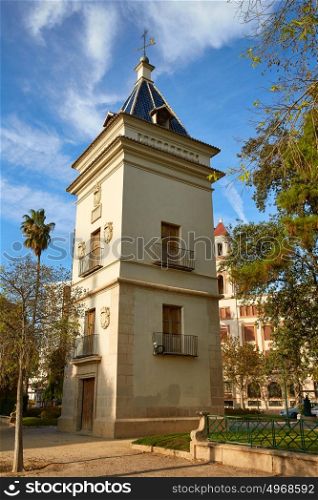 Alameda Albereda Torre de Guardas tower in Valencia of spain