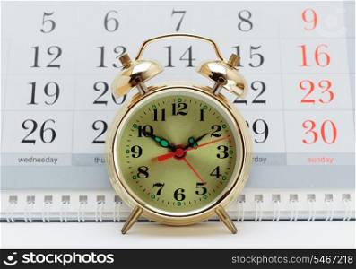 alarm clock and calendar