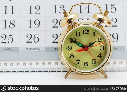 alarm clock and calendar