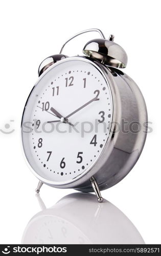 Alarm clock isolated on the white