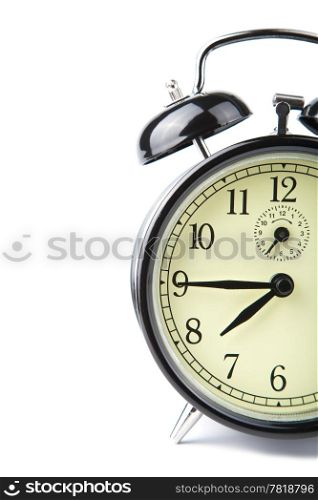 alarm clock isolated over white