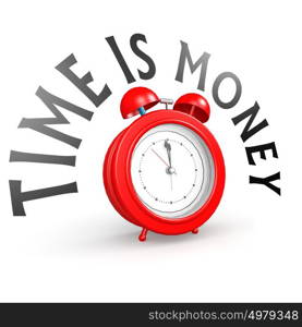 Alarm clock with time is money