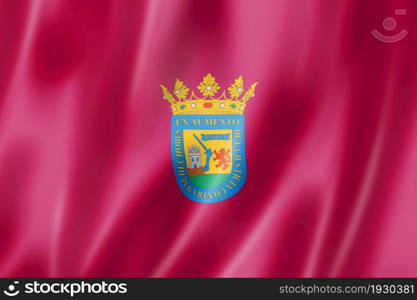 Alava province flag, Spain waving banner collection. 3D illustration. Alava province flag, Spain