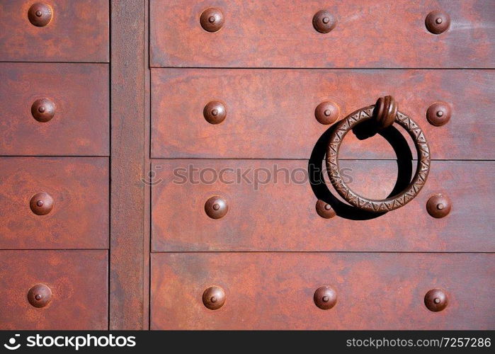 Albaicin of Granada arabic rusted door of Andalusia muslim Spain