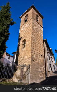 Albaicin San Jose church in Granada of Spain