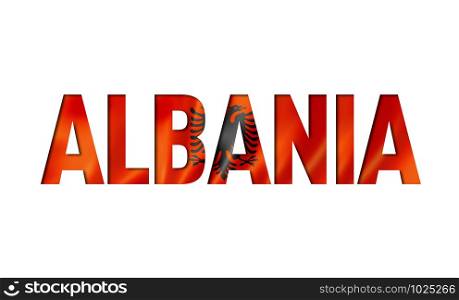 albanian flag text font. albania symbol background. albanian flag text font