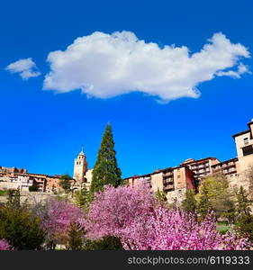 Albarracin medieval town in spring at Teruel Spain