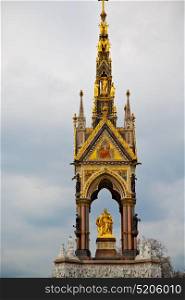 albert monument in london england kingdome and old construction