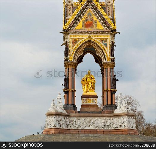 albert monument in london england kingdome and old construction