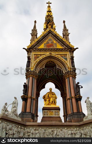 albert monument in london england kingdome and old construction