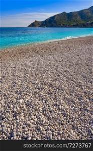 Albir beach in Alfas del Pi of Alicante Spain at Costa Blanca