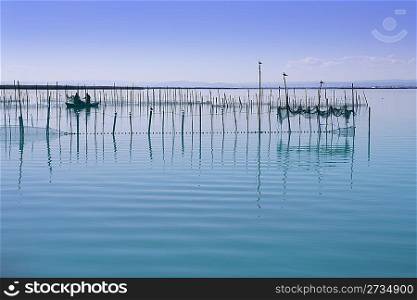 Albufera Valencia lake wetlands mediterranean Spain fishermen tackle