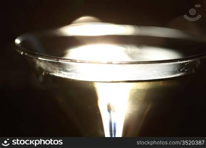 alcohol cocktail in dark room