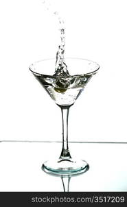 alcohol martini splash mixed cocktail