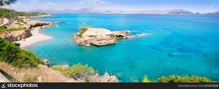 Alcudia Mallorca Playa de S Illot la Victoria turquoise beach Balearic Majorca Island