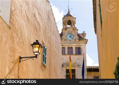 Alcudia Old Town city town hall in Majorca Mallorca Balearic island of Spain Ayuntamiento