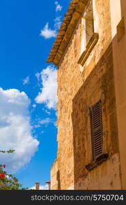 Alcudia Old Town in Majorca Mallorca Balearic island of Spain