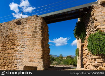 Alcudia Old Town in Majorca Mallorca Balearic island of Spain