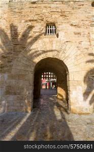 Alcudia Old Town in Majorca Porta des Moll Mallorca Balearic island of Spain