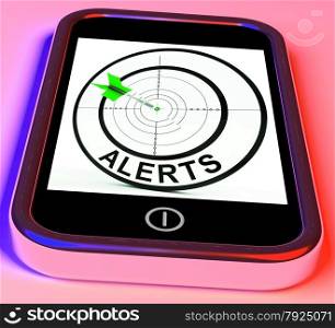 Alerts Smartphone Meaning Phone Reminder Or Alarm