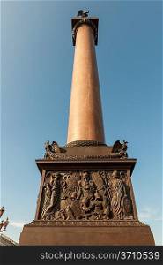 Alexander Column, Winter Palace, State Hermitage Museum, Palace Square, St. Petersburg, Russia