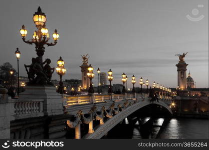 Alexander III bridge, Paris, France