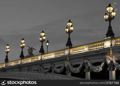 Alexander III bridge, Paris, France