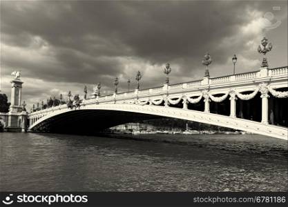 Alexander III bridge, Paris, Ile de France, France