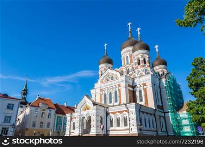 Alexander Nevsky Cathedral in Tallinn in a beautiful summer day, Estonia