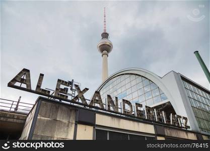Alexanderplatz subway station in Berlin, Germany